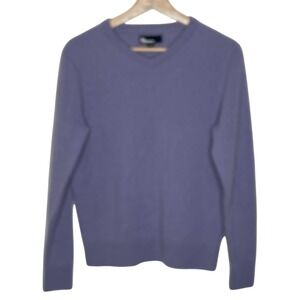 The Commons Womens 100% Cashmere V-Neck Sweater Purple MGF-MGS-10131 Size M